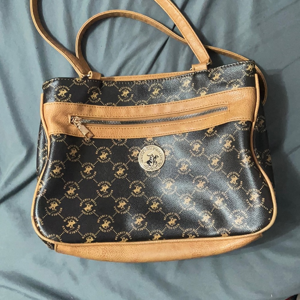 Polo Beverly Hills Brown Shoulder Purse